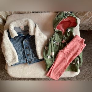 NWOT 6-9 month jackets one with matching leggings